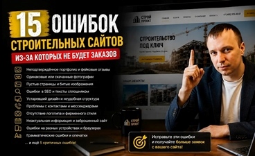 15 ошибок строительного сайта