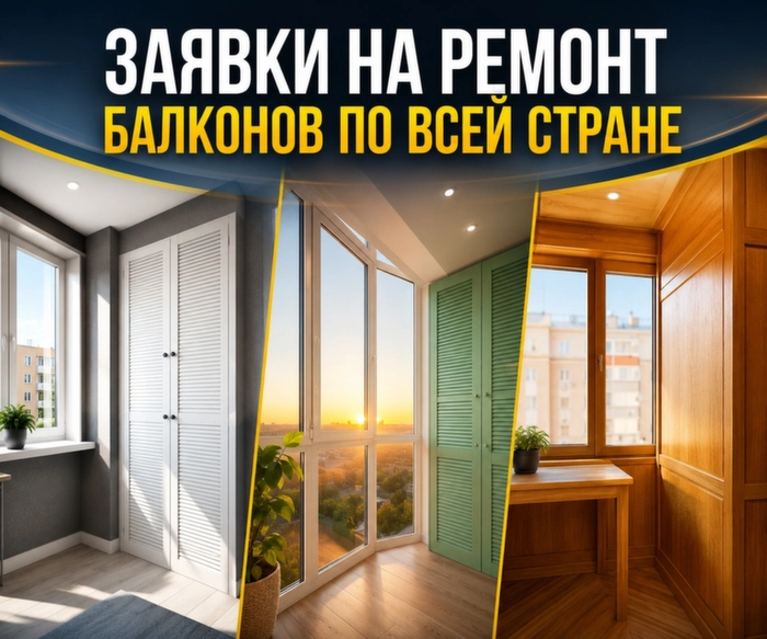 Скрин сайта по ремонту балконов