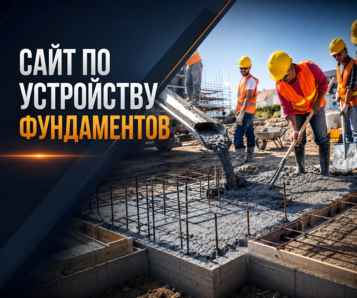 Сайт по фундаменту