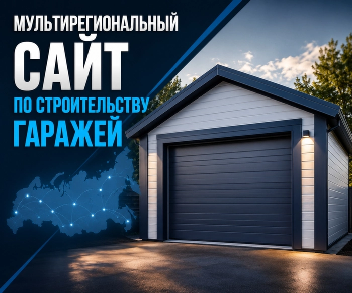 Скрин сайта по строительству гаражей