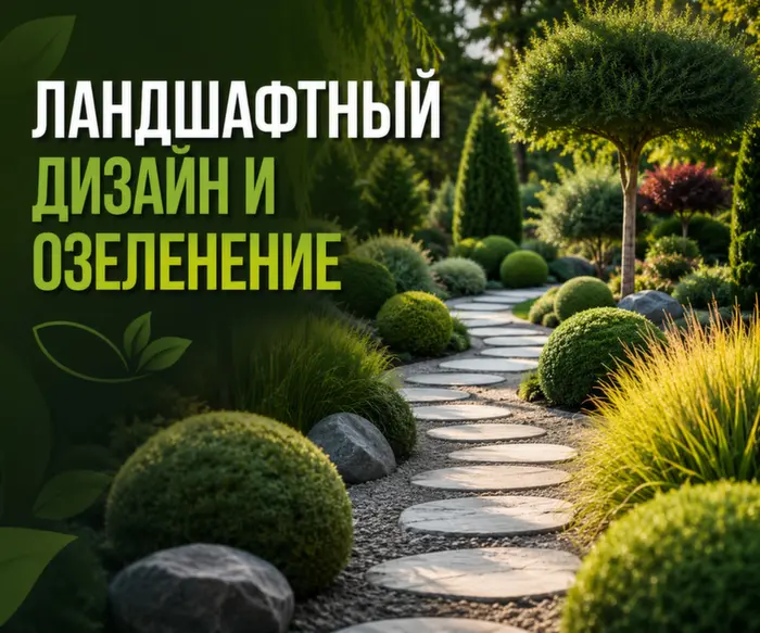 Скрин сайта по ландшафтному дизайну